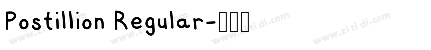 Postillion Regular字体转换